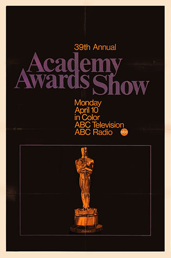 1966 (39th) Academy Award Ceremony Poster 1966 (39th) Academy Award Ceremony Poster
