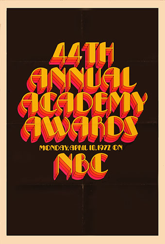 1971 (44th) Academy Award Ceremony Poster 1971 (44th) Academy Award Ceremony Poster