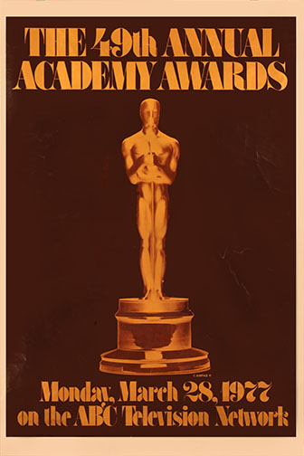 1976 (49th) Academy Award Ceremony Poster 1976 (49th) Academy Award Ceremony Poster