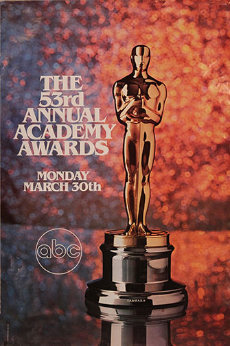 1980 (53rd) Academy Award Ceremony Poster 1980 (53rd) Academy Award Ceremony Poster
