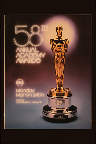 1985 (58th) Academy Award Ceremony Poster 1985 (58th) Academy Award Ceremony Poster