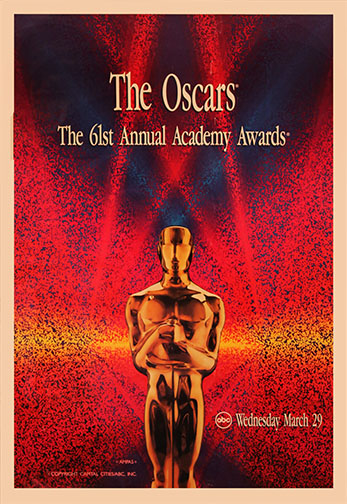 1988 (61st) Academy Award Ceremony Poster 1988 (61st) Academy Award Ceremony Poster