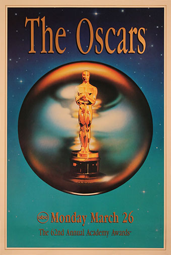 1989 (62nd) Academy Award Ceremony Poster 1989 (62nd) Academy Award Ceremony Poster