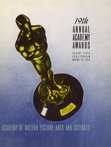 1946 (19th) Academy Award Ceremony Program 1946 (19th) Academy Award Ceremony Program