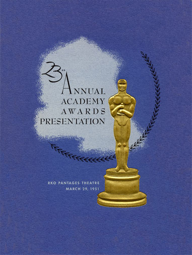 1950 (23rd) Academy Award Ceremony Program 1950 (23rd) Academy Award Ceremony Program