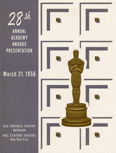 1955 (28th) Academy Award Ceremony Program 1955 (28th) Academy Award Ceremony Program
