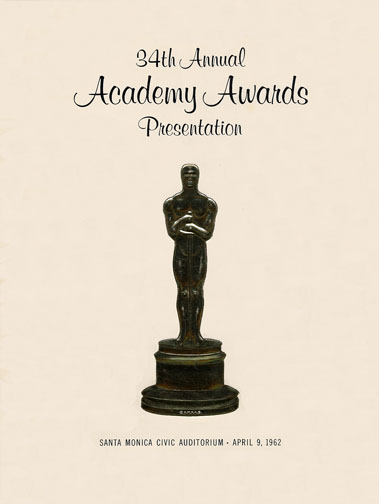 1961 (34th) Academy Award Ceremony Program 1961 (34th) Academy Award Ceremony Program