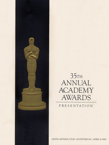 1962 (35th) Academy Award Ceremony Program 1962 (35th) Academy Award Ceremony Program