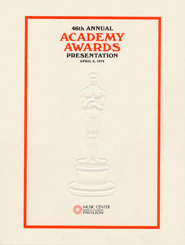 1973 (46th) Academy Award Ceremony Program 1973 (46th) Academy Award Ceremony Program