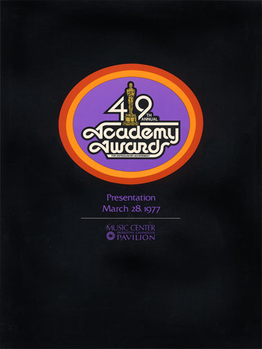 1976 (49th) Academy Award Ceremony Program 1976 (49th) Academy Award Ceremony Program