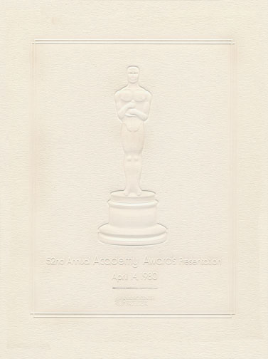 1979 (52nd) Academy Award Ceremony Program 1979 (52nd) Academy Award Ceremony Program