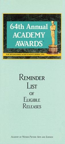 1991 (64th) Reminder List 1991 (64th) Reminder List